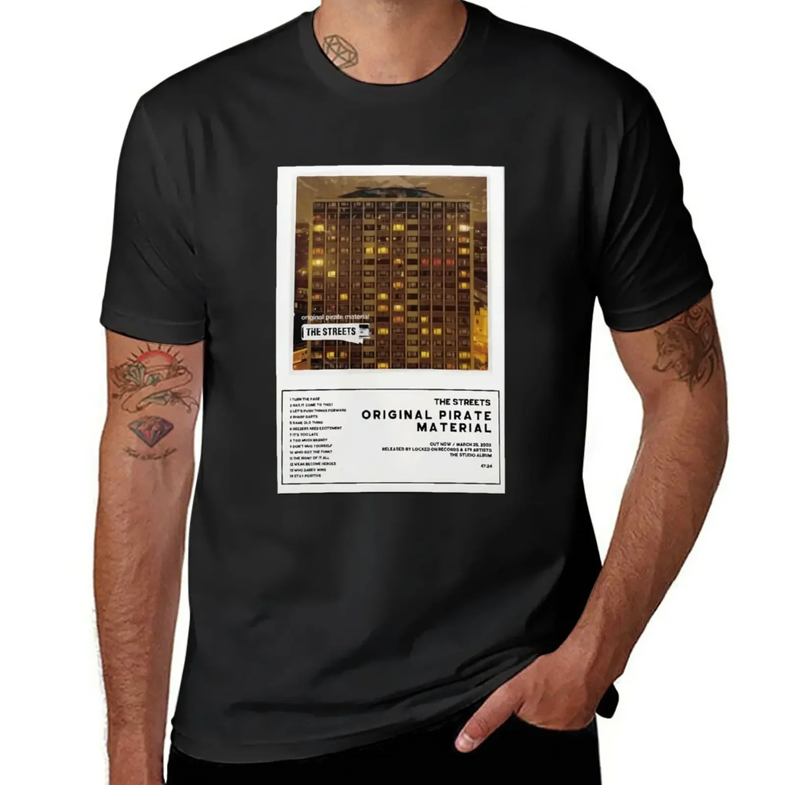 Original Pirate Material Album Cover T-Shirt quick-drying Aesthetic clothing T-shirt men
