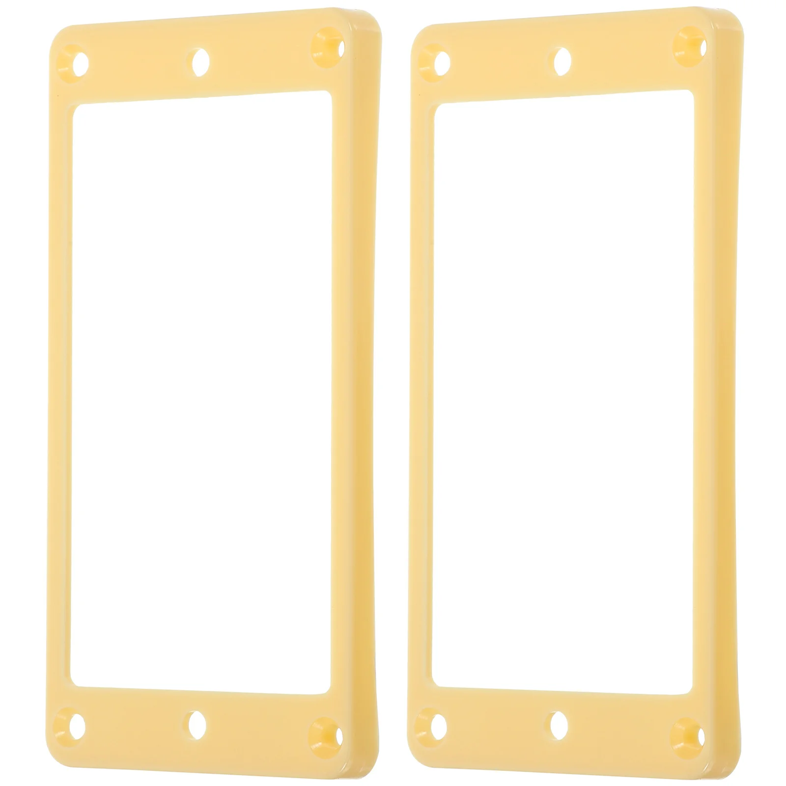 

2 Pcs Electric Guitar Pickup Frame Accessory Plastic Protective Frames for Ring