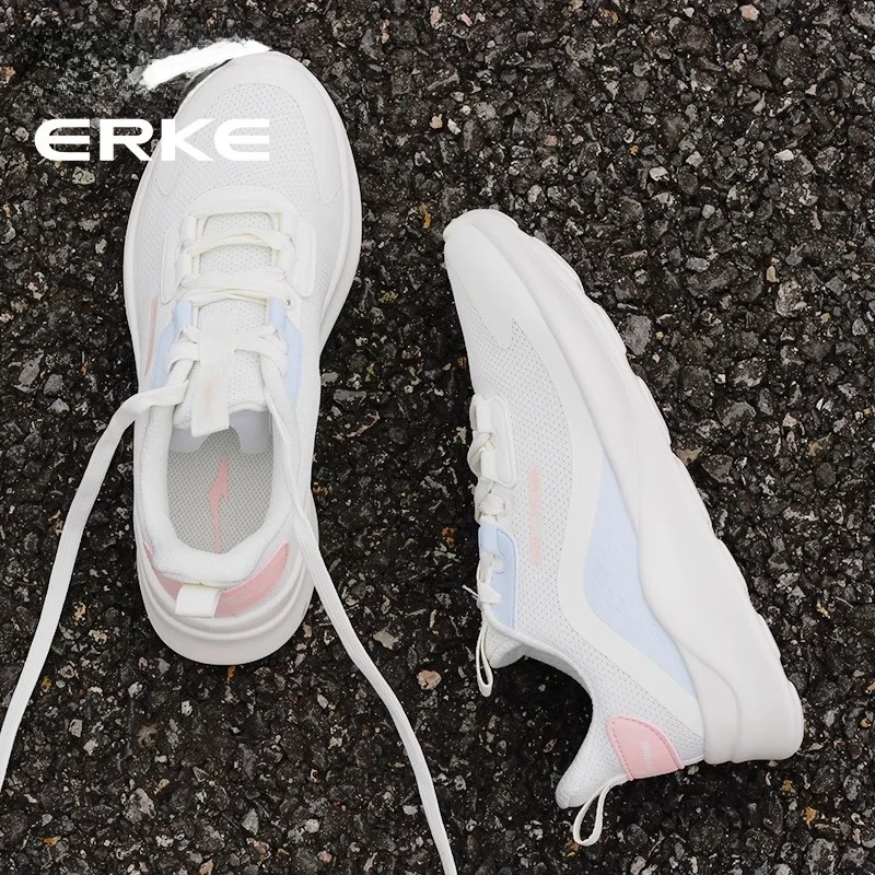 

Женские кроссовки Erke Running oes 2022, осень-зима, легкие, дышащие, Me Spor, Casual oes красного цвета для мужчин и женщин