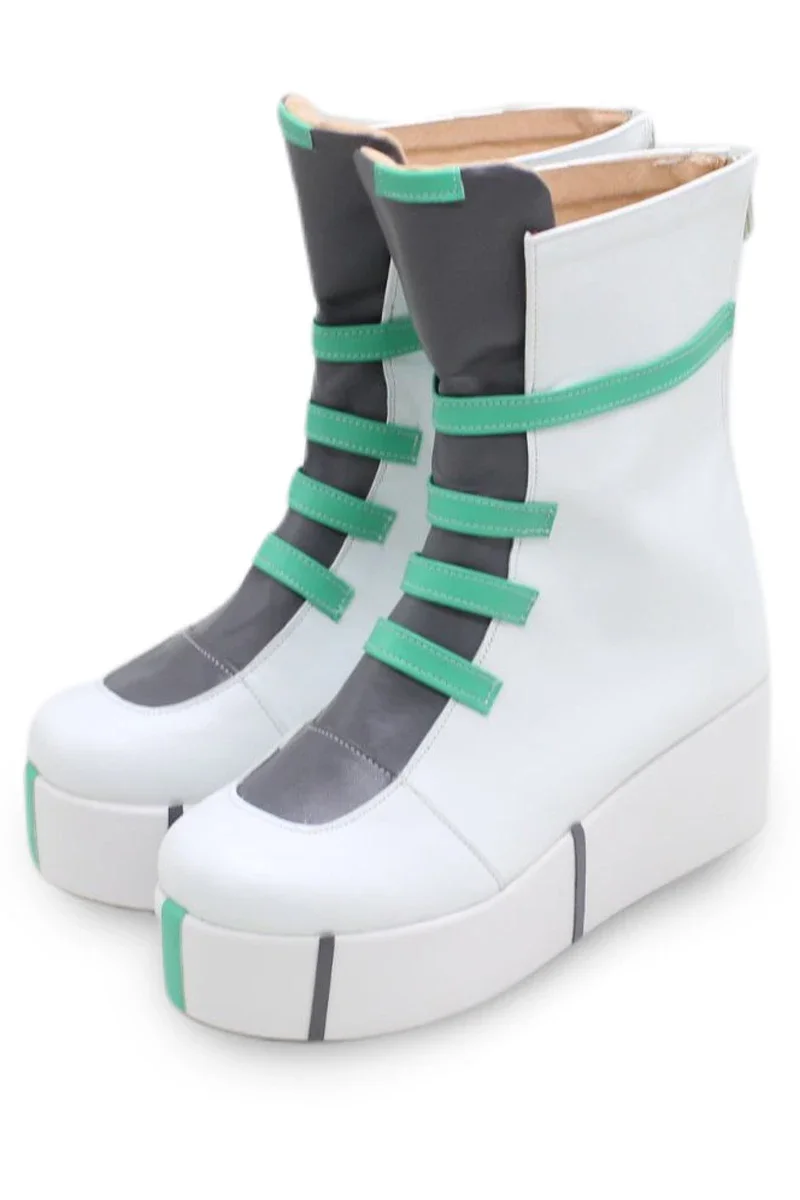 Jett Scarpe Cosplay Gioco VALORANT Puntelli Cosplay Scarpe in pelle PU Stivali di carnevale di Halloween Realizzati su misura
