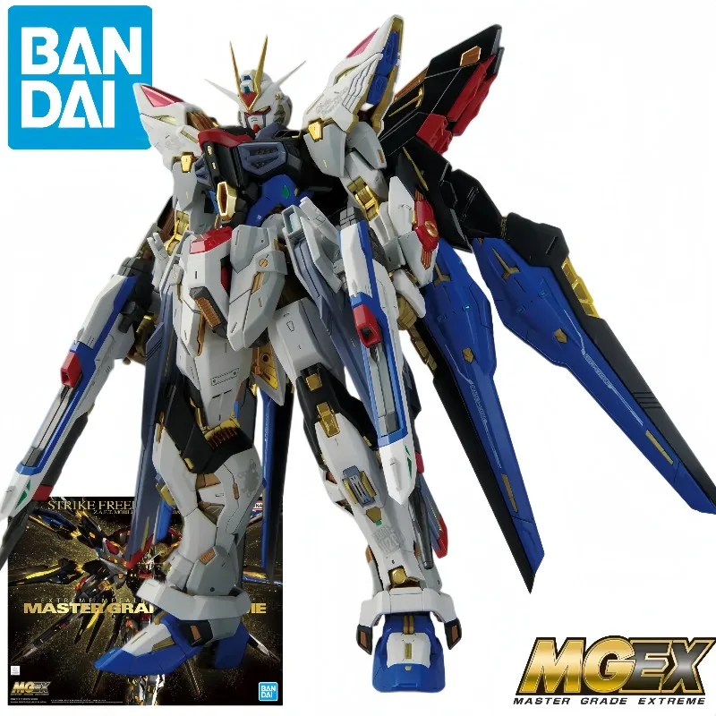 BANDAI SPIRITS MGEX 1/100 Strike Freedom Gundam ZGMF-X20A Assembly Model Kit Anime Robot Action Figure Collectible Toy Gift