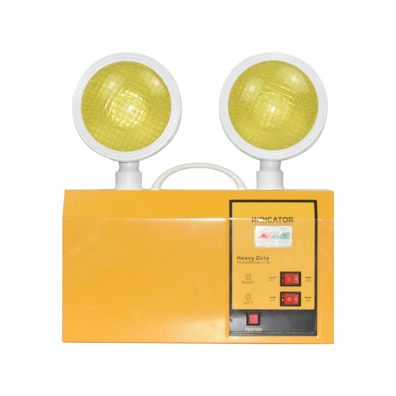Double-Head Led Fire Emergency Lights Automatically Open Wall-Mounted Corridor Aisle Safety Lighting For Power Failure Emergency
