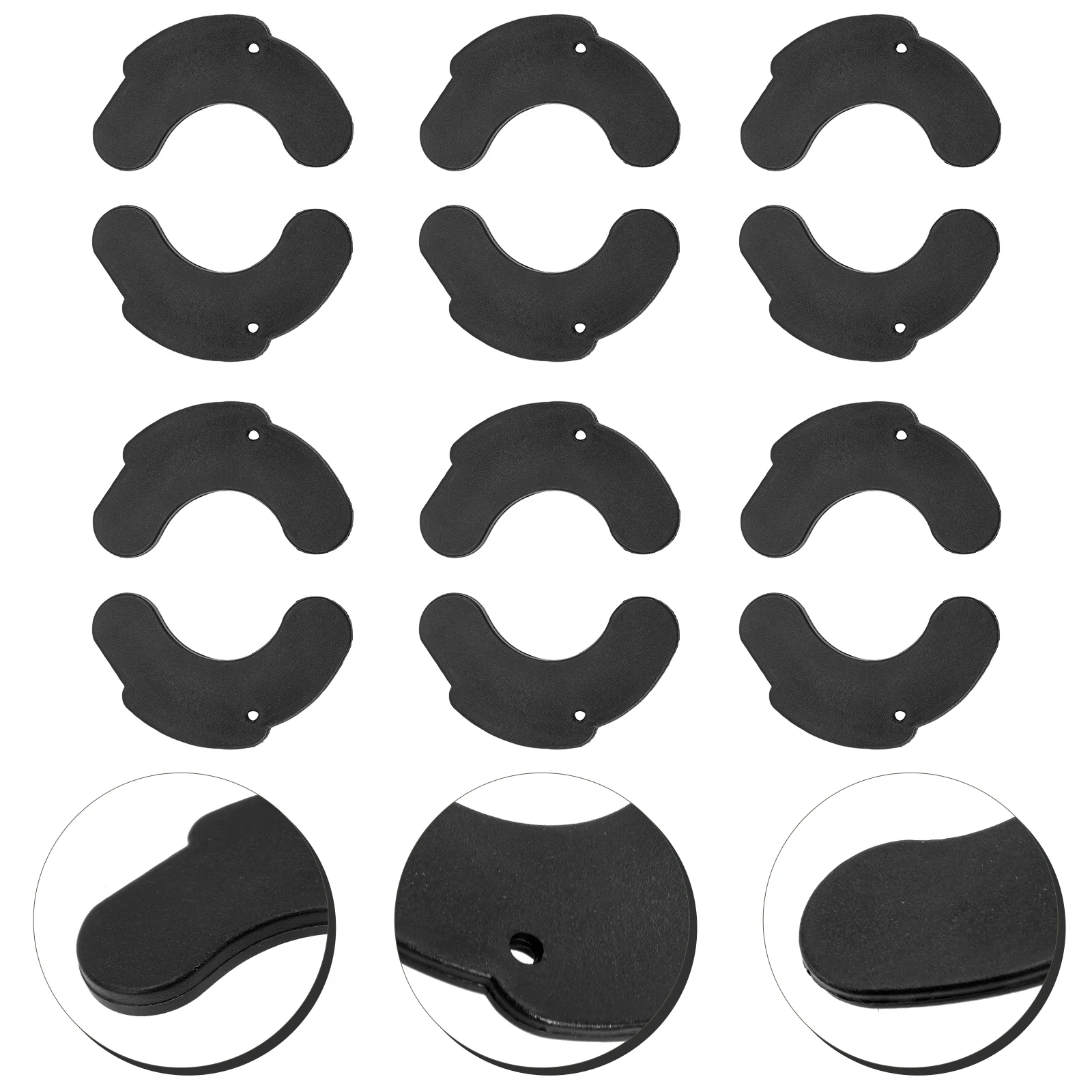 6 Pairs Weight Pad Fixation Weightlifting Gym Belt Shockproof Rubber Dumbbells Holder Fitness Equipment