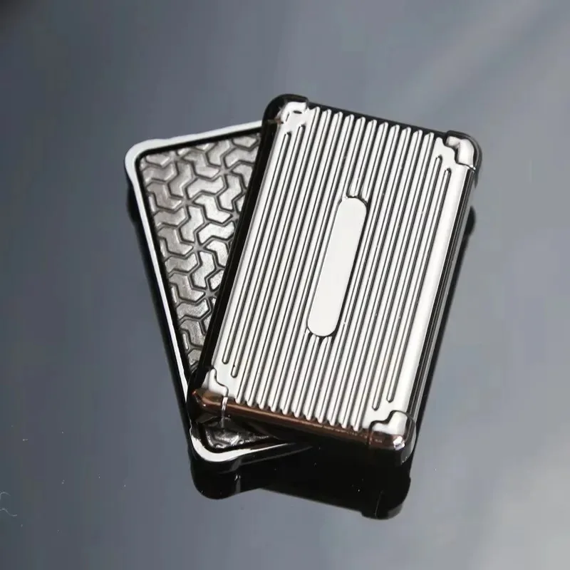 Metal Magnetic Push-Pull EDC Slider Ornament, Portable Pocket Hand Slide Decor, Durable Desktop Collectible Craft For Daily Leis