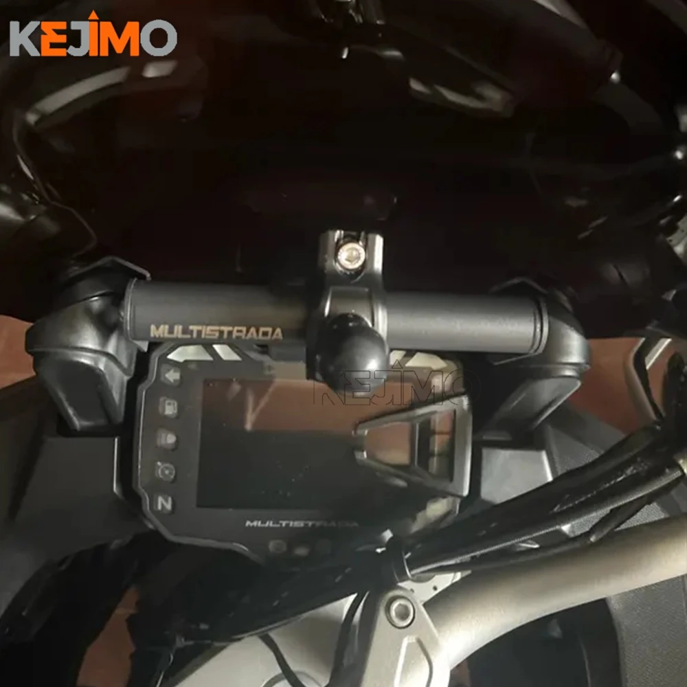 

FOR Ducati Multistrada 1200/1260 S 950 /V2 2015 2016 2017-2024 2023 Motorcycle Navigation Bracket Holder GPS Phone Support Mount