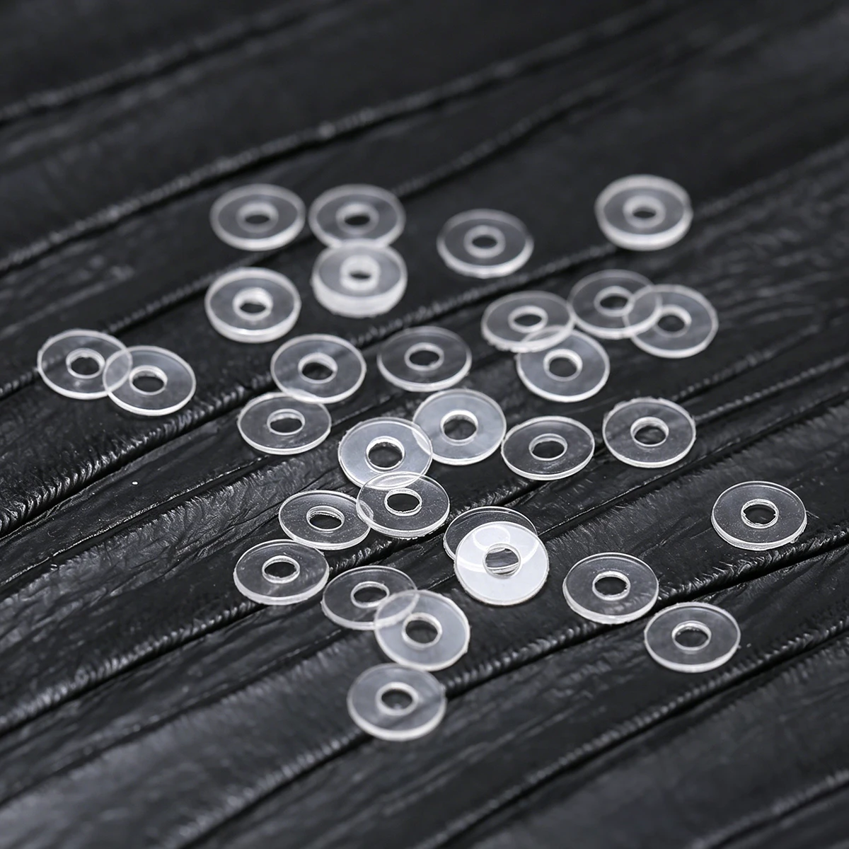 JD Clear PVC Ultra Thin Jewelry Spacer Discs Anti Scratch Pearl Bracelet Necklace Separators Bulk Packaging