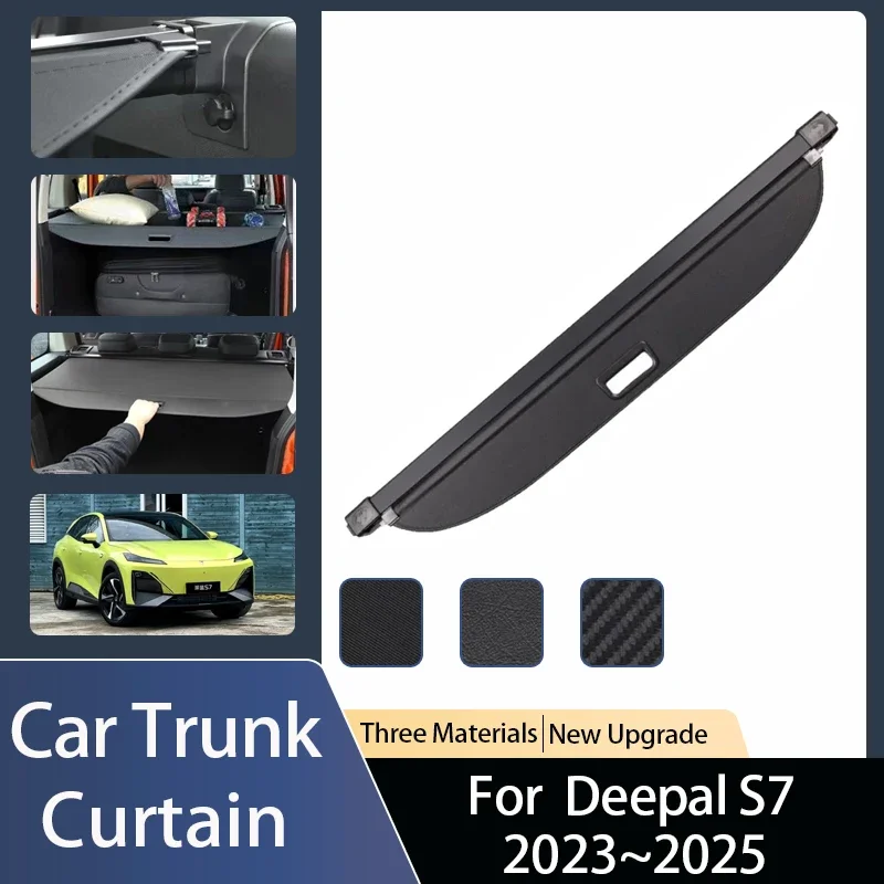 

Car Trunk Curtain For Deepal S7 Accessories 2023 2024 2025 S07 Trunk Luggage Curtain Cargos Covers Anti-peeping Auto Accessories