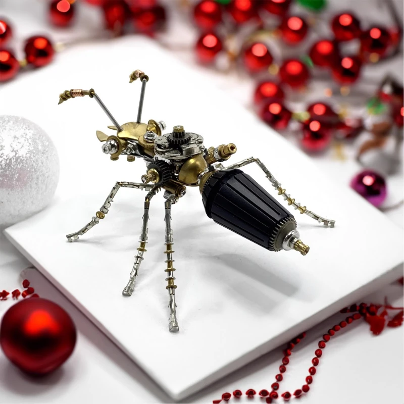 Steampunk Mechanical Insect Ant Model Handmade Creative Crafts Ornament Decoration Personality Gift