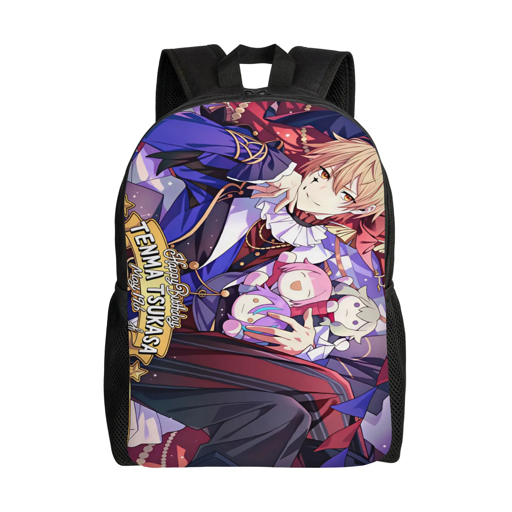 rui kamishiro tenma tsukasa  Backpack  University Backpacks Student Unisex Kawaii School Bags Custom Soft Rucksack