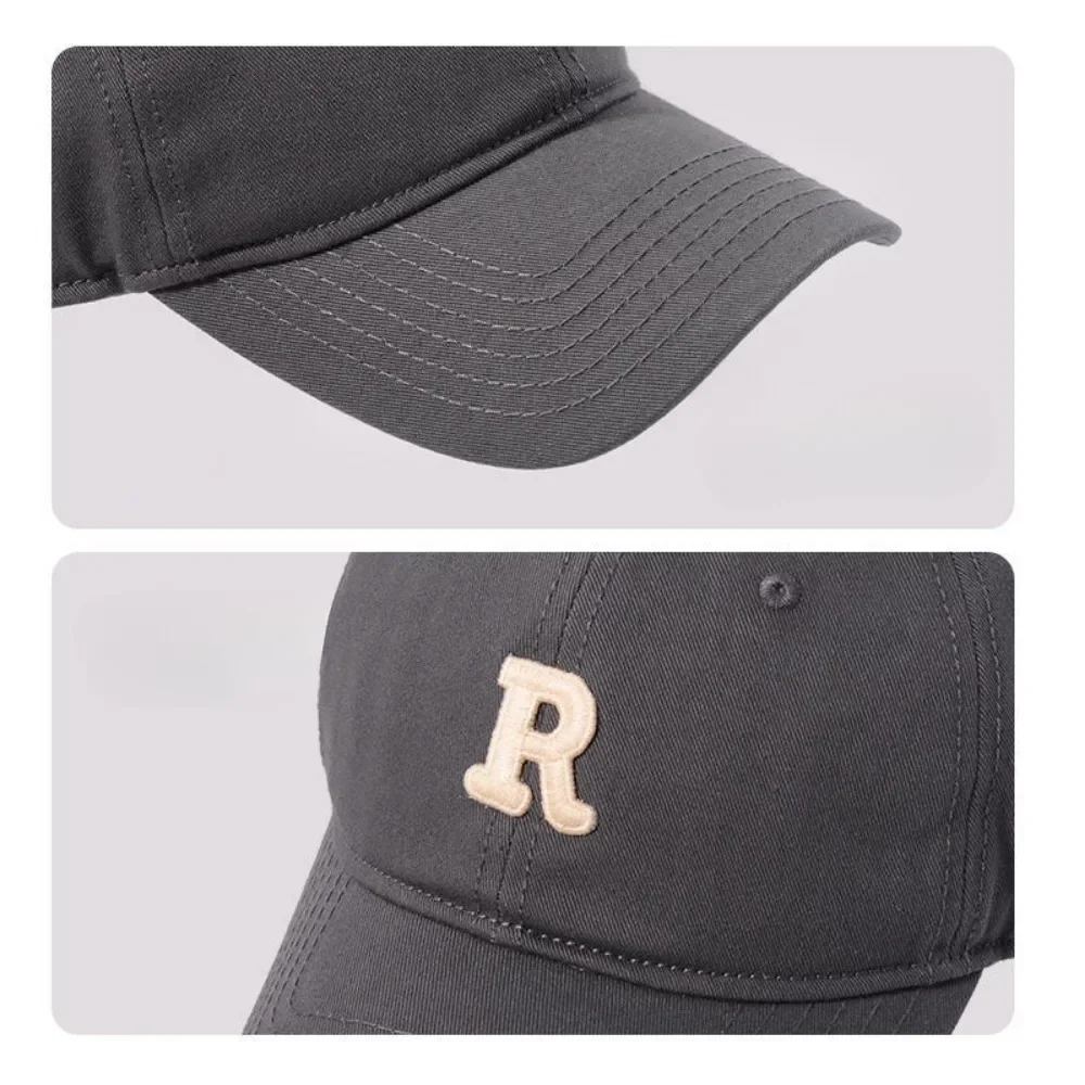 High Quality White Pink Baseball Cap Female Korean Rose Powder Cap Small Face Streetwear Embroidery Letter R Hat Gorras New Era