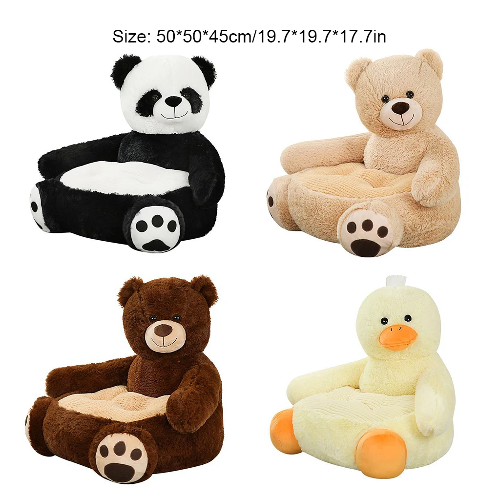 Cute Bear Panda Cartoon Sofa Children Armchair Small Sofa Seat Soft Cushion Living Room Cushion Children\'s Toy  Bear