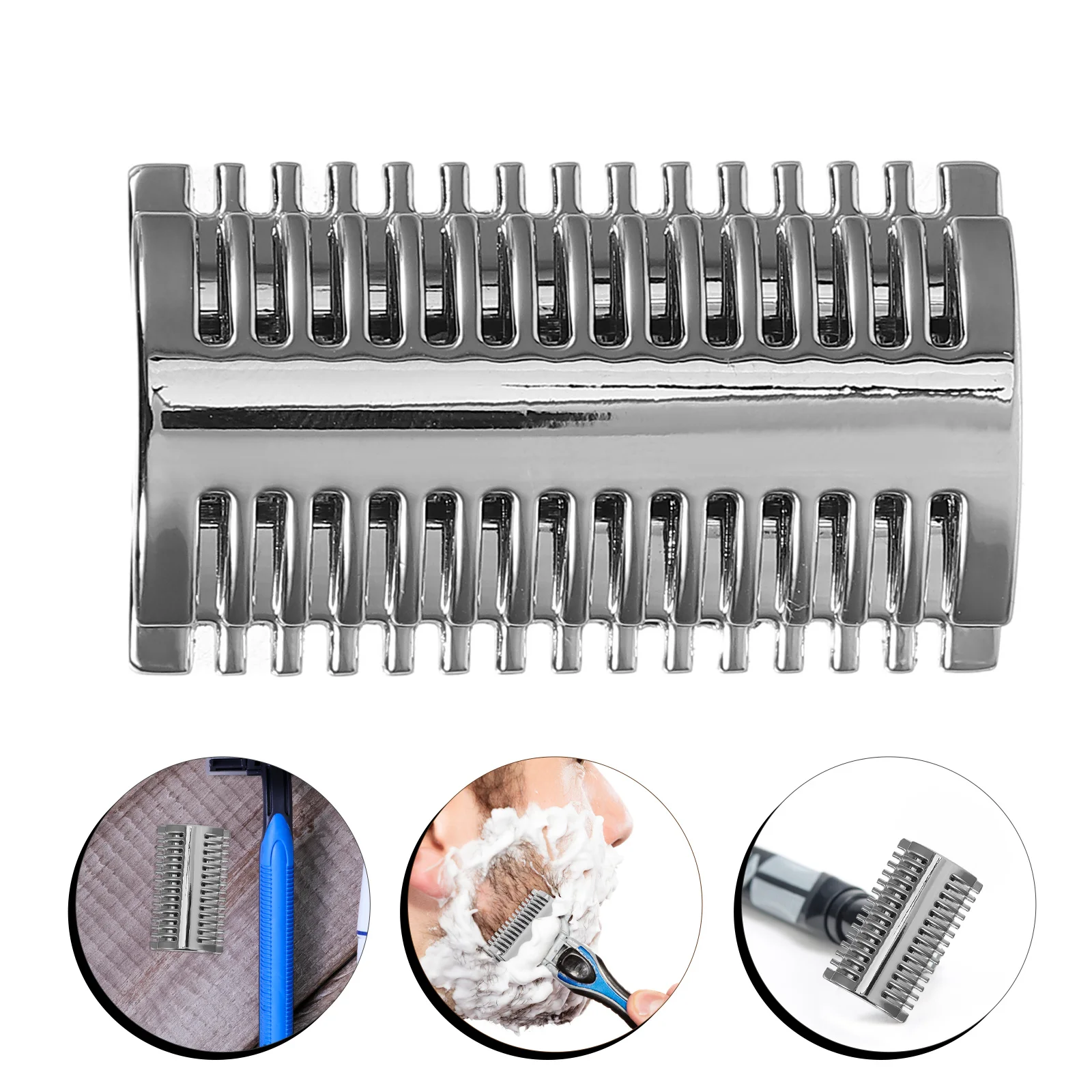 

Sturdy Zinc Alloy Razor Head for Manual Shaving Safety Razor Replacement Double Open Comb Metal Shaving Tool Corrosion Resistant