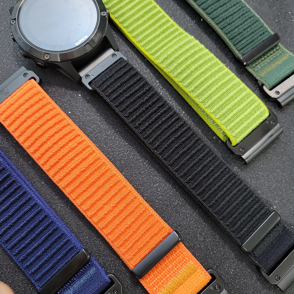 22/26mm Nylon Watch Strap For Garmin Fenix 8 Pro 8 7X 7Pro/Instinct 2X/Enduro 3/Tactix 8/forerunner 965 Replacement Watch bands
