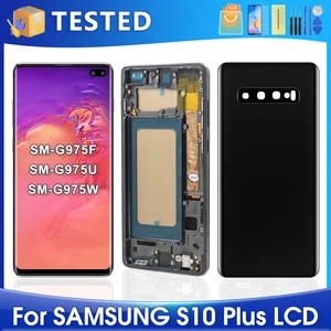 6.4"S10 Plus untuk Samsung Diuji S10+ G975F G975U G975W G975 LCD Display Rakitan Digitizer Layar Sentuh Pengganti 8 penjualan terbaik galaxy s10 plus oled - №