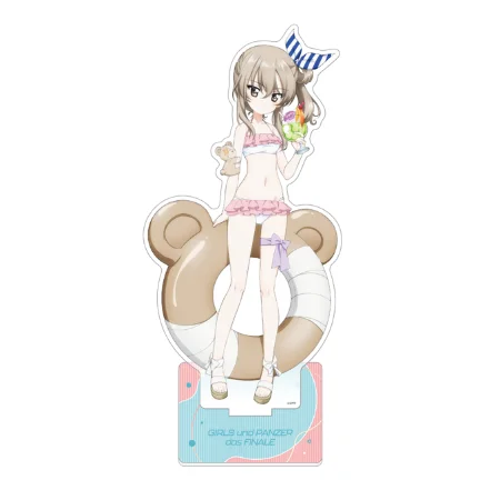 لعبة Nishi Kinuyo Darjeeling Nishizumi Miho Maho الاكريليك حامل دمية أنيمي Kathowa Anchovy نموذج لجسم لوحة تأثيري لعبة هدية