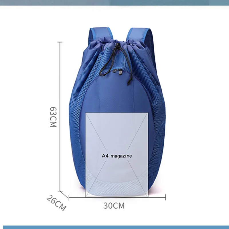 Gym Shoulder Bags Men's Drawstring Badminton Racket Basketball Luggage Handbag Trend 2025 Fitness Large Women's Sports Backpack