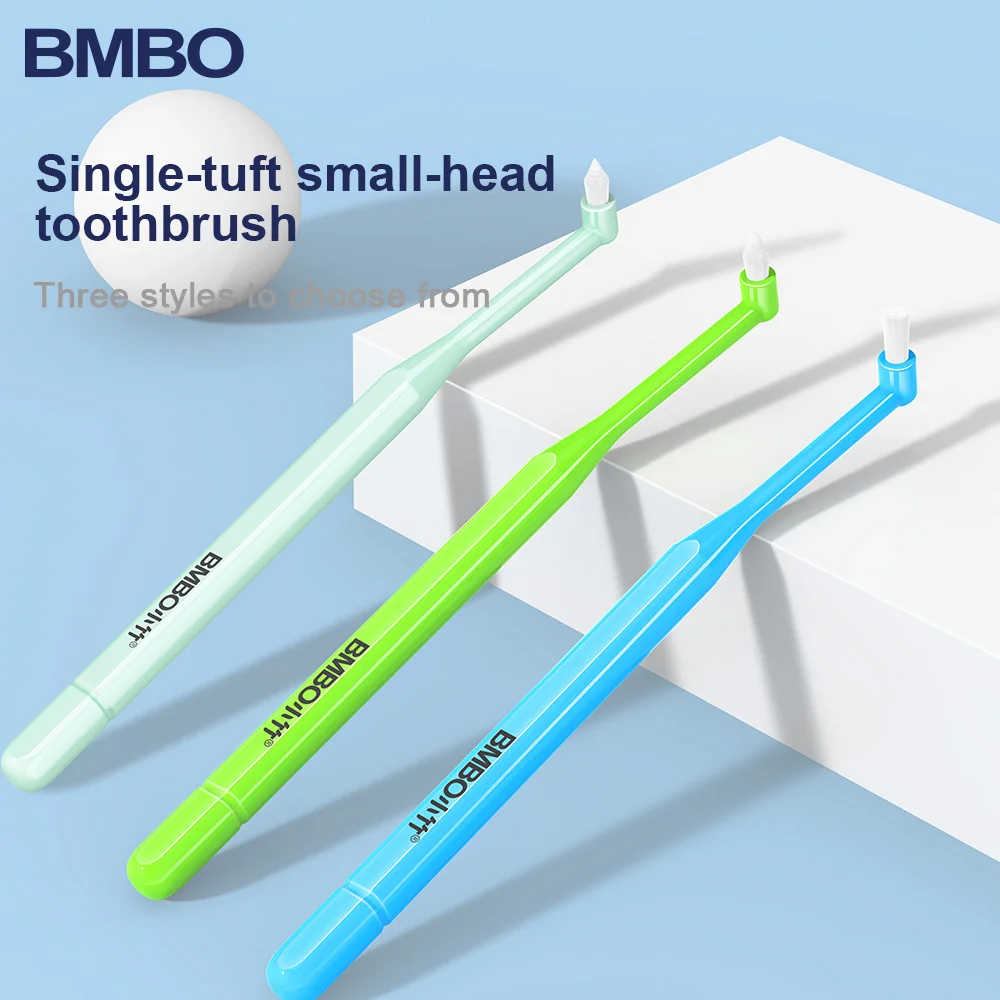 1/2Pcs Orthodontic Toothbrush Dual Pointed Flat Head Soft Hair For Braces Wearer Deep Clean Teeth Gap Interdental Oral Care Tool