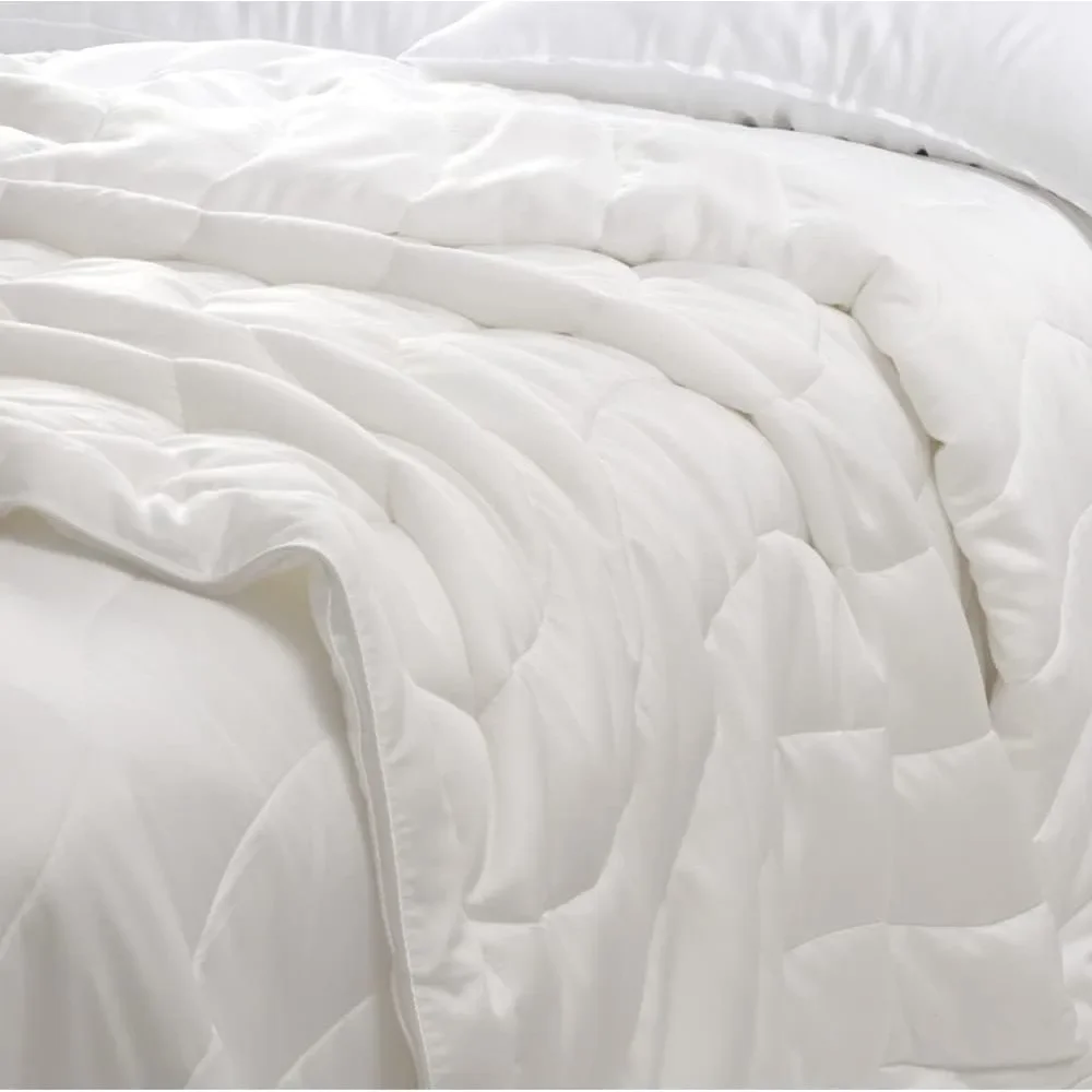 Breeze Comforter - Soft 100% Eucalyptus Lyocell, Cooling, White Lightweight Summer Duvet Insert with Corner Tabs