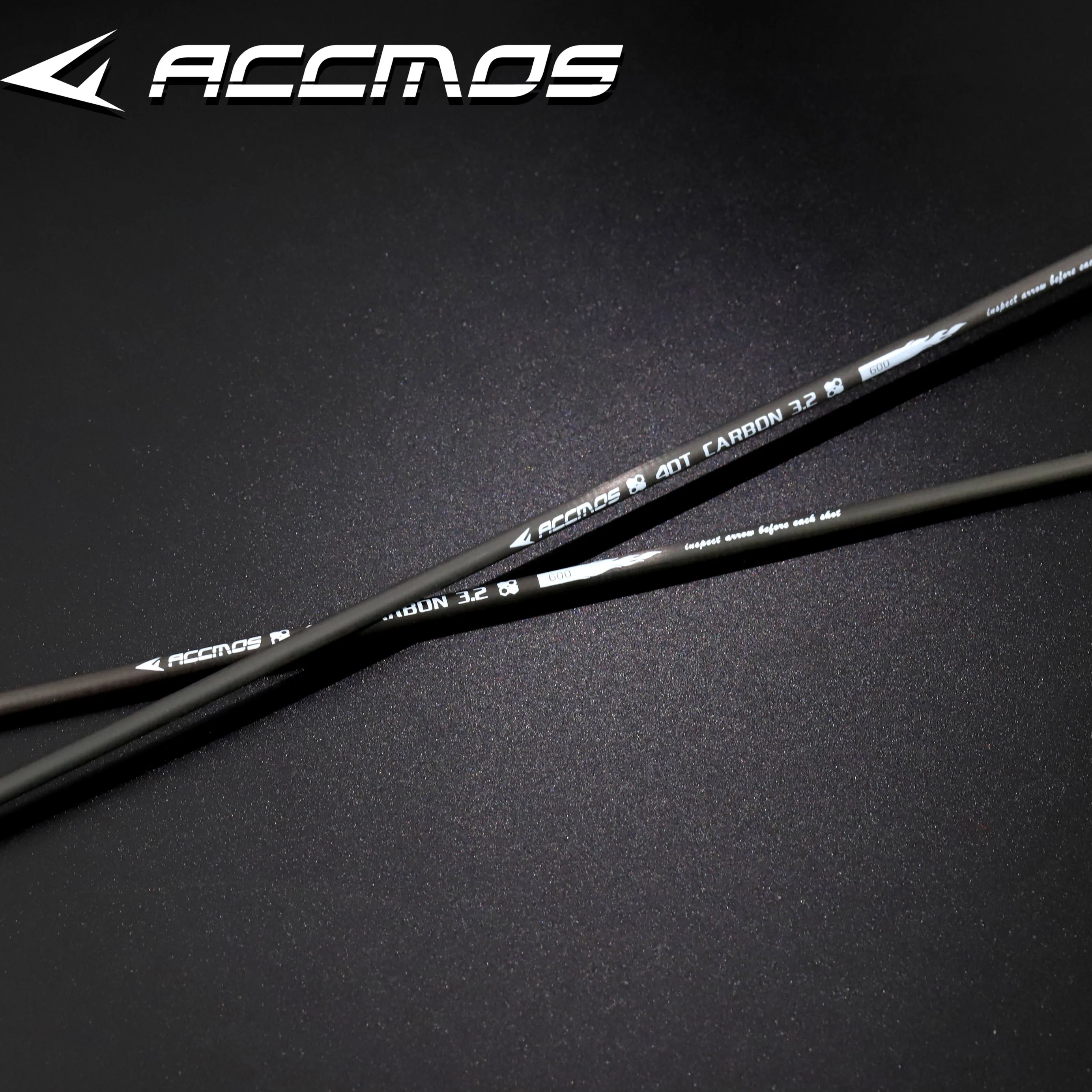 ID 3.2mm 40T Carbon Arrow Shaft Spine 350 400 450 500 550 600 650 700 750 800 900 1000 with Point/Nock/Ring Archery Accessory