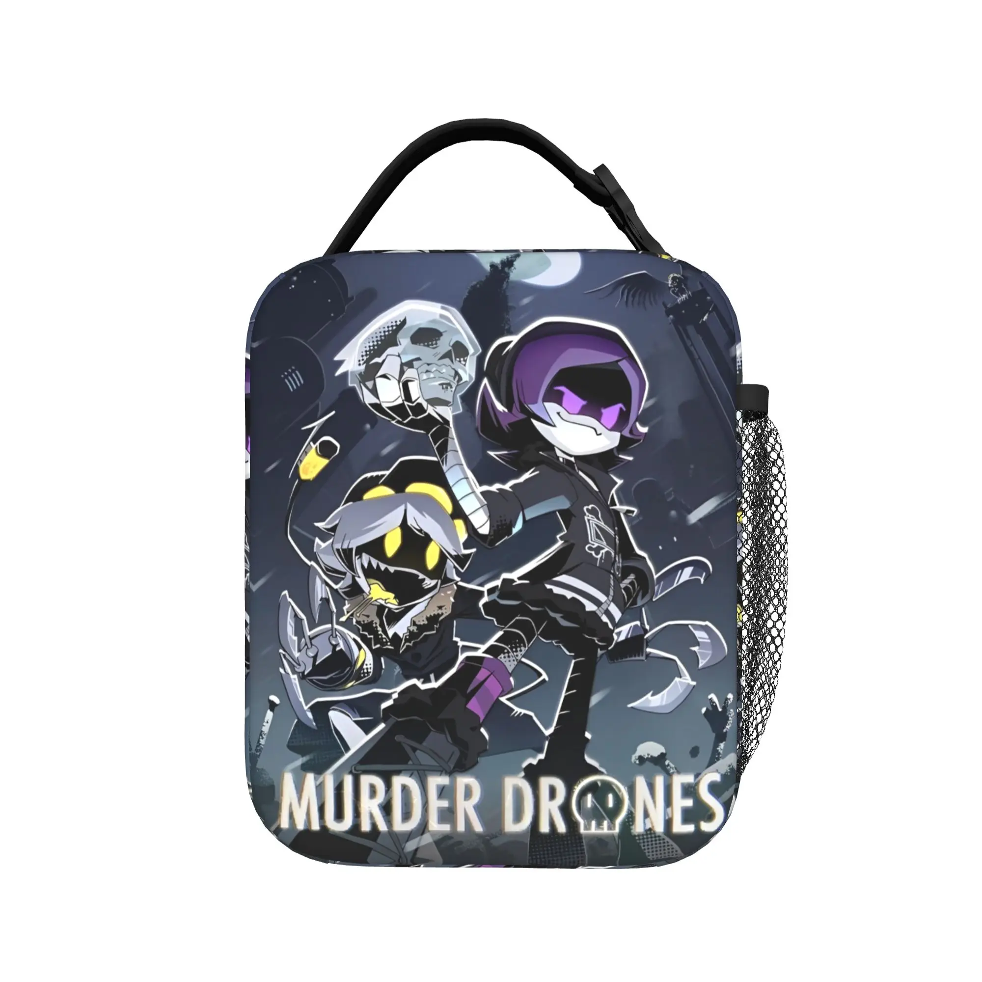 Murder Drones  Insulated Lunch Bag High Capacity Romance Comedy  Lunch Container Cooler Bag Tote Lunch Box Beach  Picnic