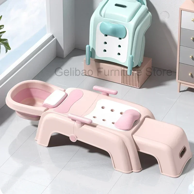 

Shampoo Chairs Nail Spa Hairdresser Salon Washbasin Professional Hair Bowl Chair Basin Pedicure Foot Salons Washing Bed