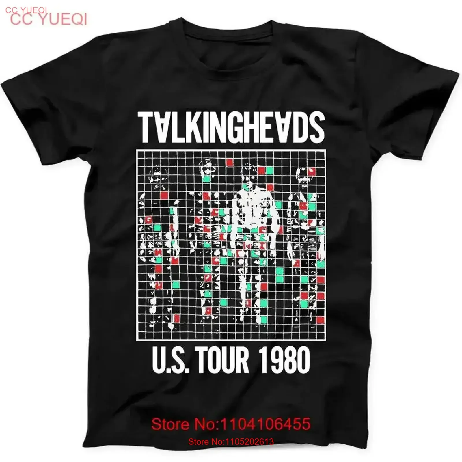 

Talking Heads US Tour 1980 года, постер в стиле панк-рок, музыкальная черная футболка 209, винтажная стираная модная футболка с графикой, слегка