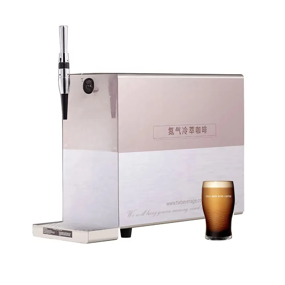 Bag-in-Box Nitro Cold Brew Coffee Dispenser, Table Top Nitrogen Infused Cold Brew Coffee Machine for Coffee Shop
