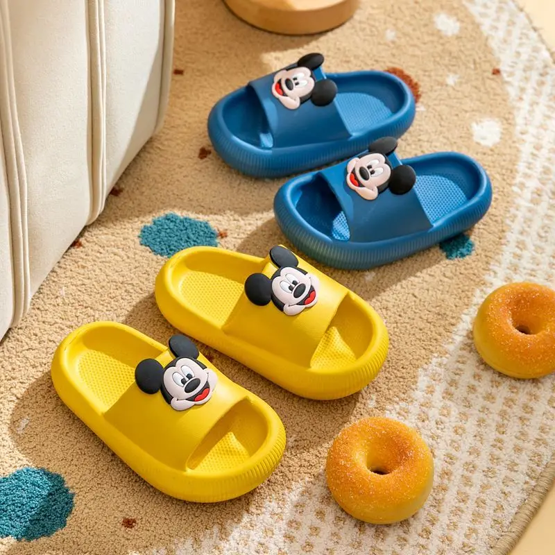 Mickey Minnie new style simple cute creative cartoon pattern indoor non-slip thickened soft-soled sandals for boys and girls