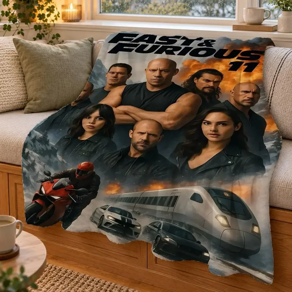 The Fast And The Furious Throw Double Sided Flannel Throw Blanket Soft Warm Washable Home Decor