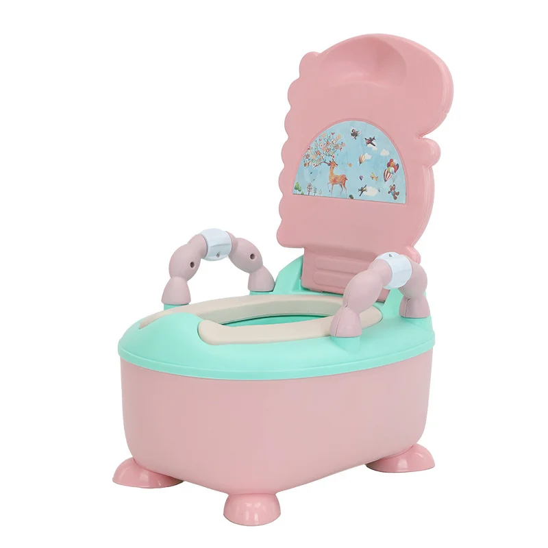 Children\'s Pot Cute Dinosaur Baby Toilet Seat Easy To Clean Baby Cartoon Portable Urinal Toilet Safe Training Stool 1-6 Years