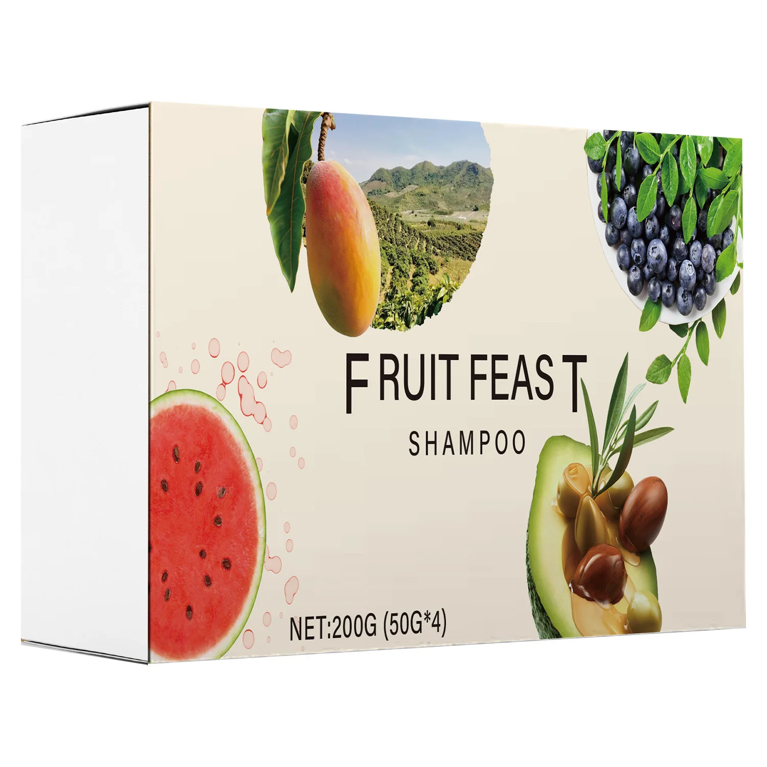 Tropisches Frucht-Shampoo-Set – Tiefenfeuchtigkeitsreparatur für trockenes, geschädigtes Haar – saisonales Haarpflegeset für den Herbst und Winter