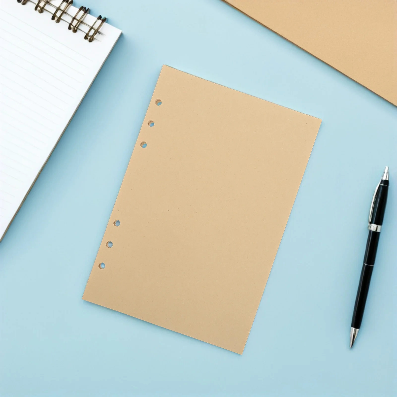 A5 Blank Refill Inserts Loose-Leaf Paper for Binders Journal Planner Inserts Easy Sorting Rearranging Archiving 6-Ring