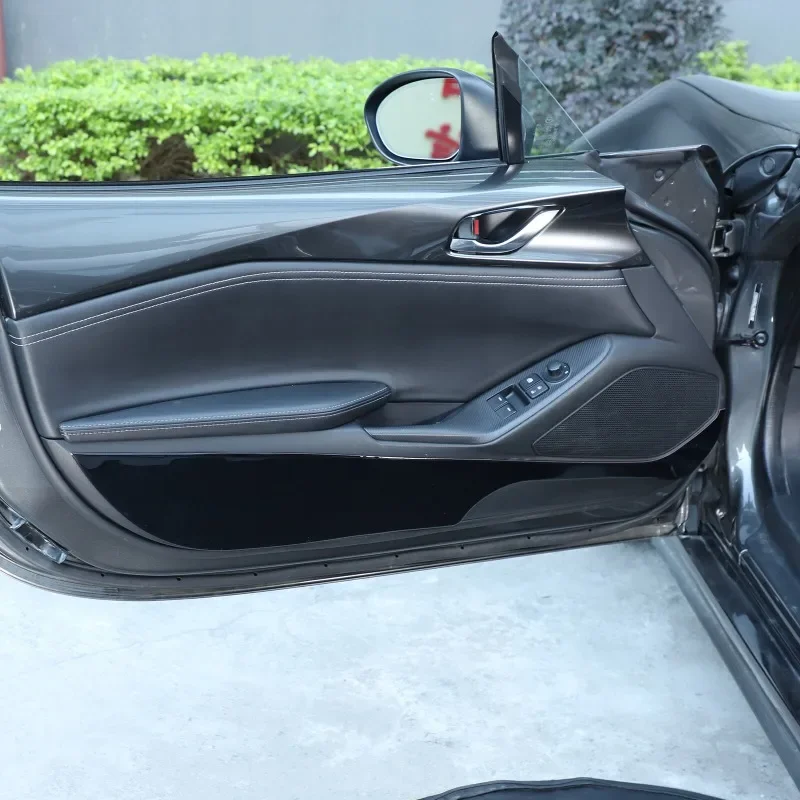 PVC Epossidico Nero Auto Porta Interna Pannello Anti Kick Trim Adesivo Interni Accessori Auto Per Mazda MX-5 ND 2016-2023