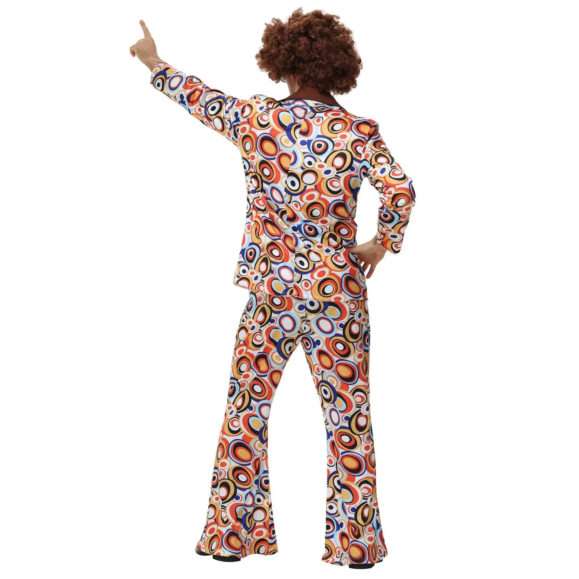 Disco Performance Cosplay Clothes Men's Women's loween Vintage Nostaic 70 80s Sle Stage Performance Outfits