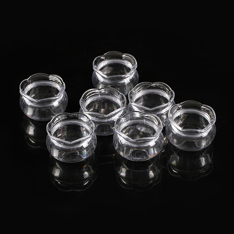 Modèle d'aquarium transparent en plastique pour maison de poupée, 5 pièces, 1/12, mini meubles de décoration, accessoires pour maison de poupée