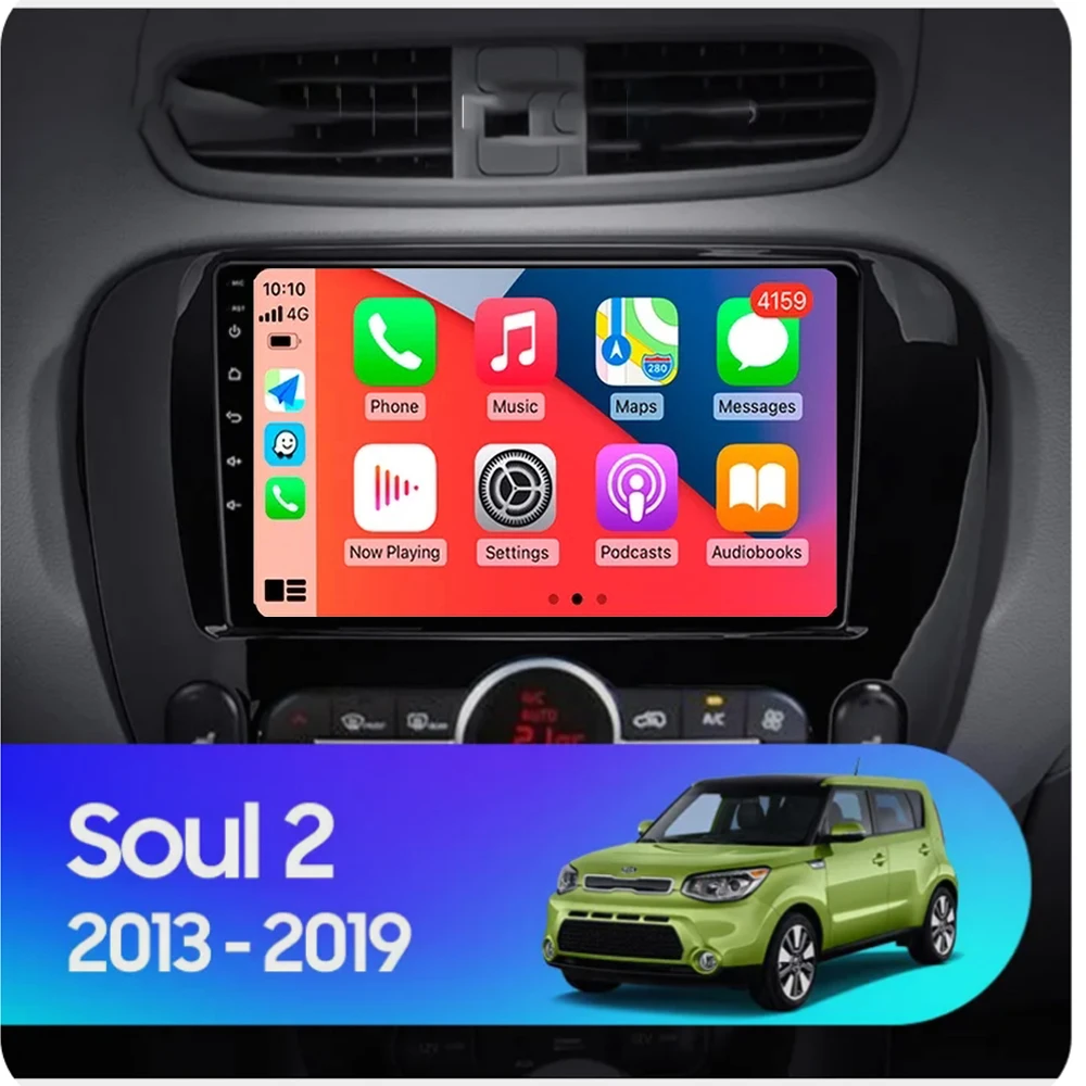 

Автомагнитола Carplay, Android 13, 4G, Wi-Fi, 2 шт., 2013 - 2019