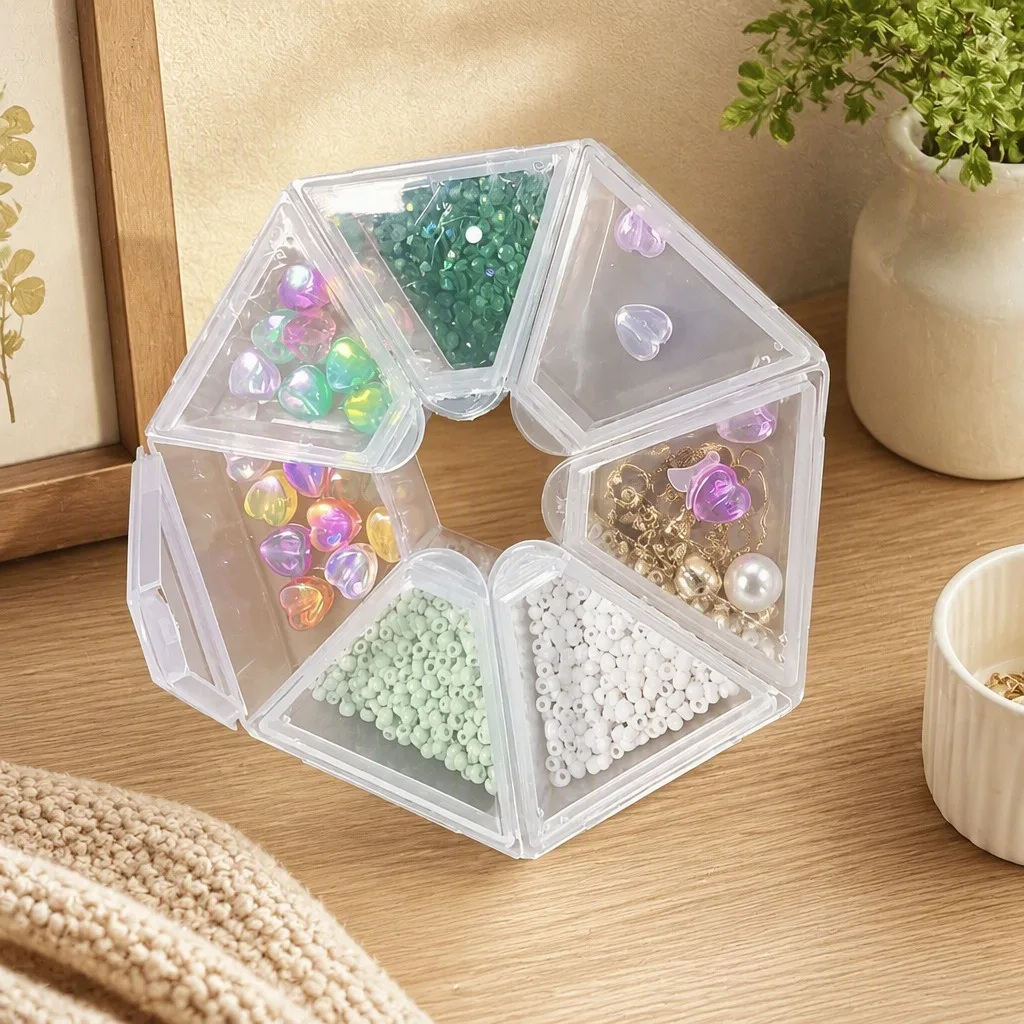 Tragbare Aufbewahrungsbox mit separaten Fächern, versiegelt, transparenter Kunststoff, minimalistisches Design, Organizer für 7 Tage die Woche