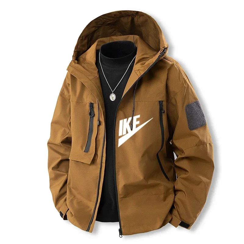 

New Styles for 2026, Men's Printed Jackets, Simple Trench Coats, Fashionable Sport Jackets, Casual Autumn and Winter Trench Coat