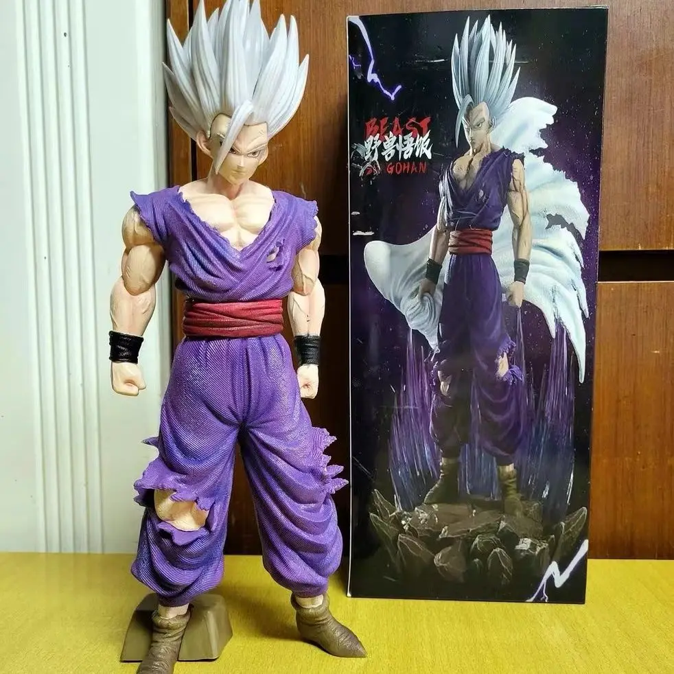 

Beast Wufan Handmade Gk Dragon Ball Super White God Beast Standing Posture White Hair Sun Wufan Model Ornament Toy