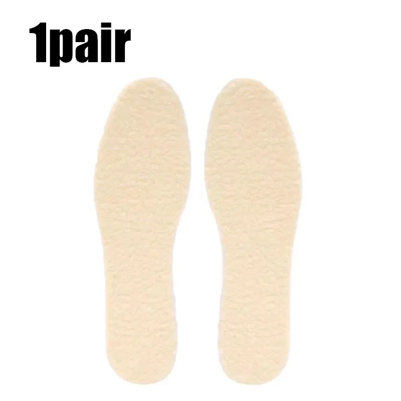 1-6 Paar Natürliche Schafwolle-Einlegesohlen für Schuhe, Warme Verdickte Flauschige Fleece-Einlegesohlen für Herren und Damen, Schneestiefel-Schuhpolster – Detail 12