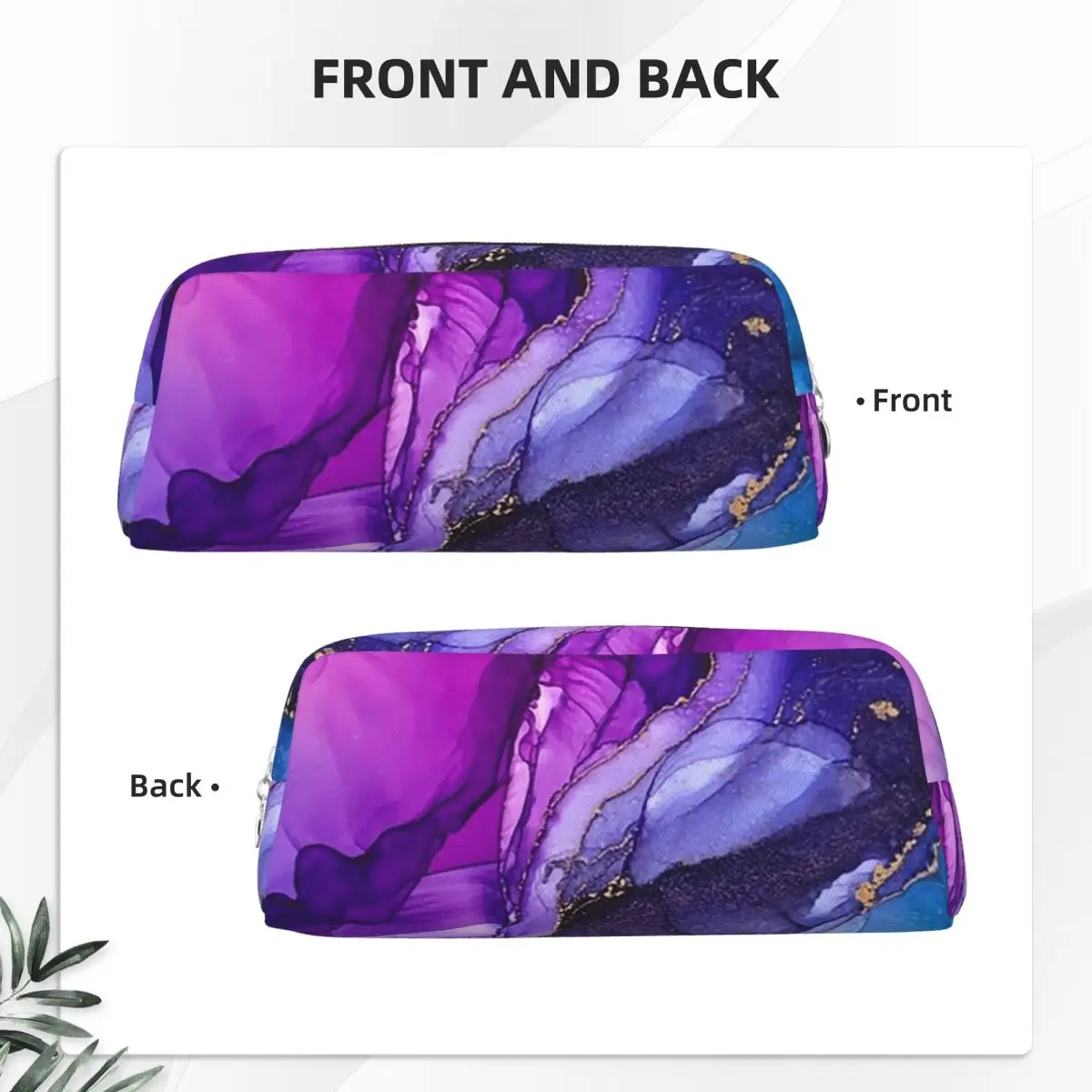 Abstract Vibrant Rainbow Ombre Pencil Cases for Student Gifts Pen Box Pencil Bag Pencil Pouch Pen Holder