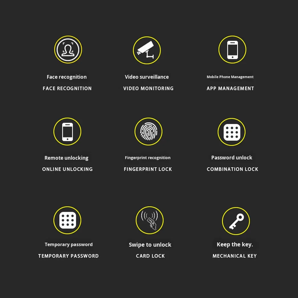 Wi-Fi Smart Lock 3D Fully Automatic Face Recognition Smart Fingerprint Lock   Alexa Google HZXM027-FD-03