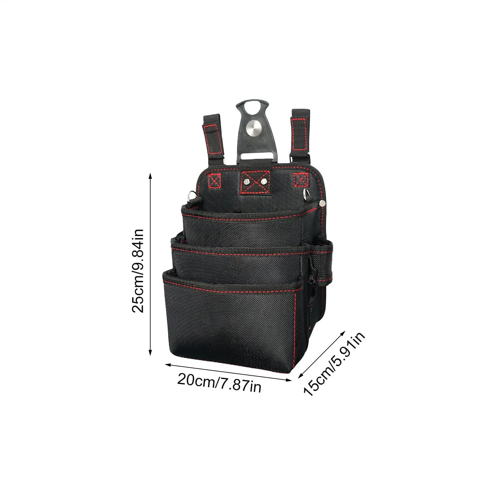 أداة حزام 3-Layer مقاوم للماء أكسفورد حزمة فاني حامل أداة حزام الحقائب للكهربائي البناء العمل حديقة النجار #6