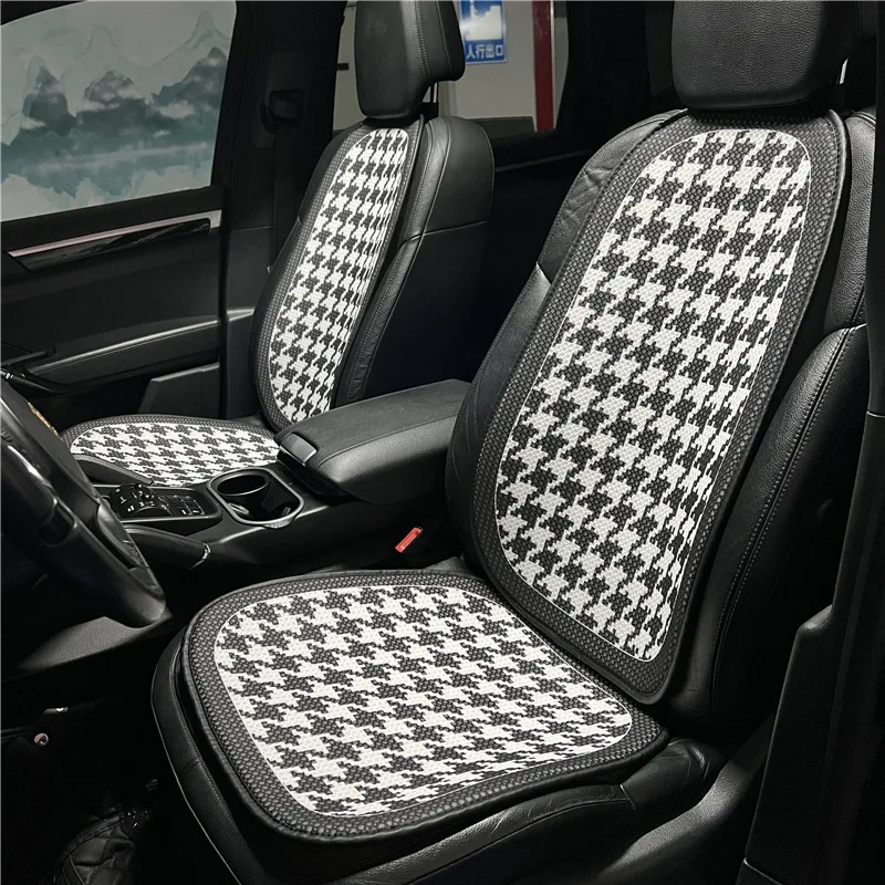 

New Ice Silk Foam Car Seat Cushion Pad Cellular Seat Cover Four Season Universal Breathable Anti Slip Honeycomb Auto Cushion Set