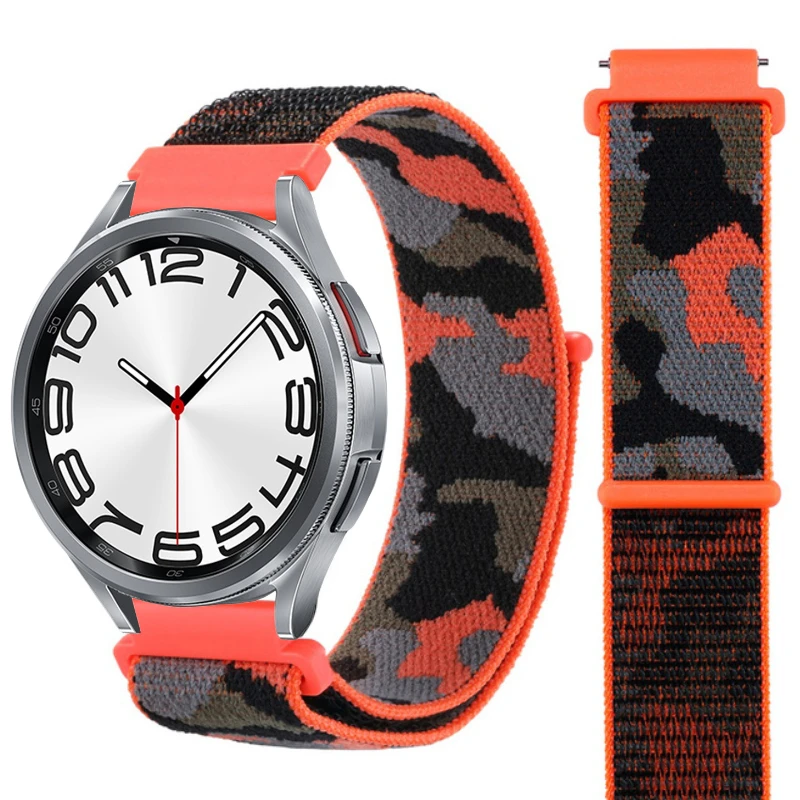 Correa de nailon para Samsung Galaxy watch 6 5 4 3 Gear S3 Frontier, correa de repuesto transpirable para Huawei watch 4 GT2 3 Pro, 22mm, 20mm