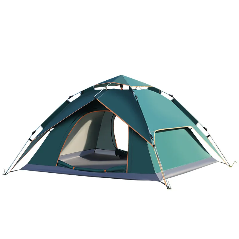 

Tent Outdoor 3-4 people True double-layer tent Family camping Outdoor spring outing Thickened automatic