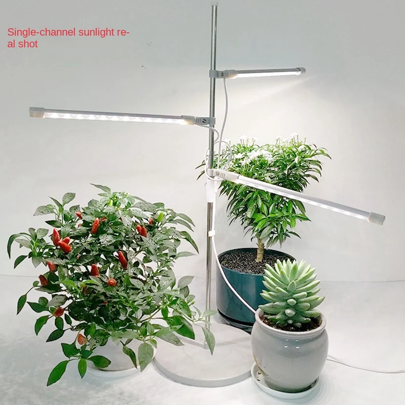 ABKO-LED Grow Light Full Spectrum Plant Growth Light Height Adjustable Dimmable Growing Lamp With Timer For Indoor Plants