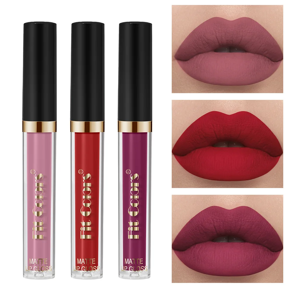 Vernis à lèvres couleur serrure mate, tasse antiadhésive, hydratant, imperméable, couleur longue durée