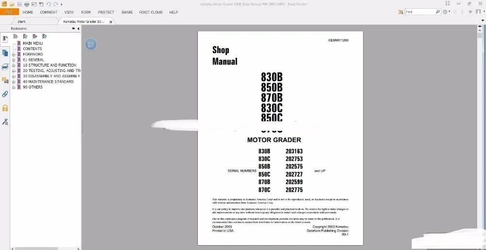 Komatsu All Models Shop Manual 2017 PDF 70GB+2021 image 3