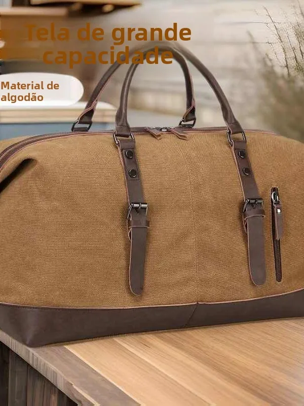 new-men's-outdoor-canvas-travel-bag-large-capacity-handbag-luggage-fitness-photography-bag-tiger-print-business-trip-bag